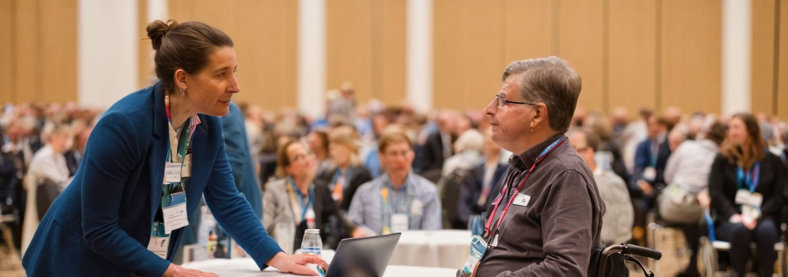 Two individuals talking